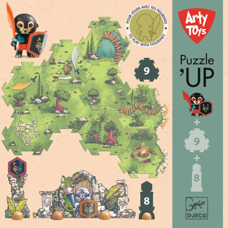 DJECO Puzzle Puzzl’Up Bitva - 18 pcs