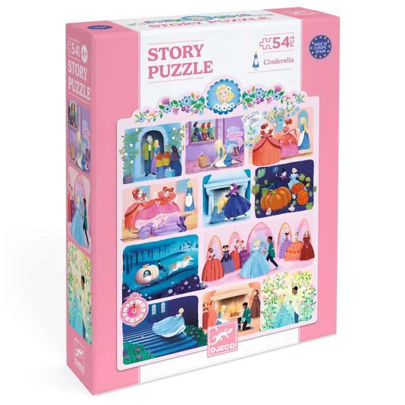 Príbehové Puzzle: Popoluška - puzzle z kategorie 15 - 60 dílků