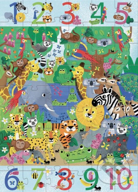 DJECO Puzzle Džungle 54 dílků
