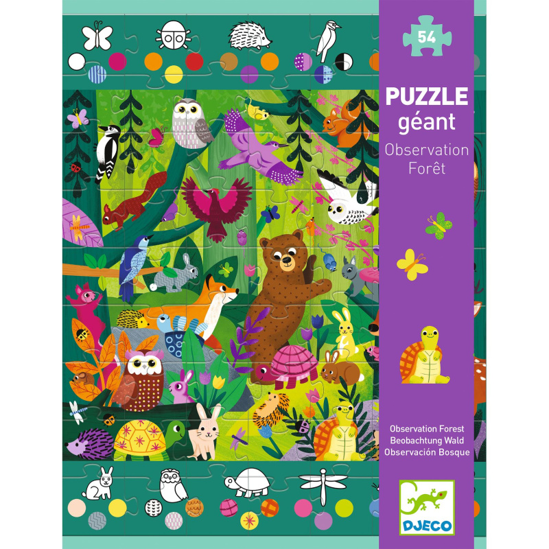 Obrovské puzzle: Objavovanie lesa - puzzle z kategorie 15 - 60 dílků