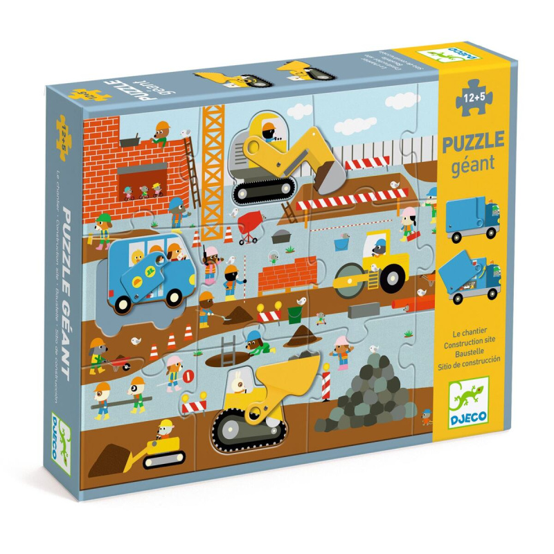 DJECO Interaktivní puzzle Stavba