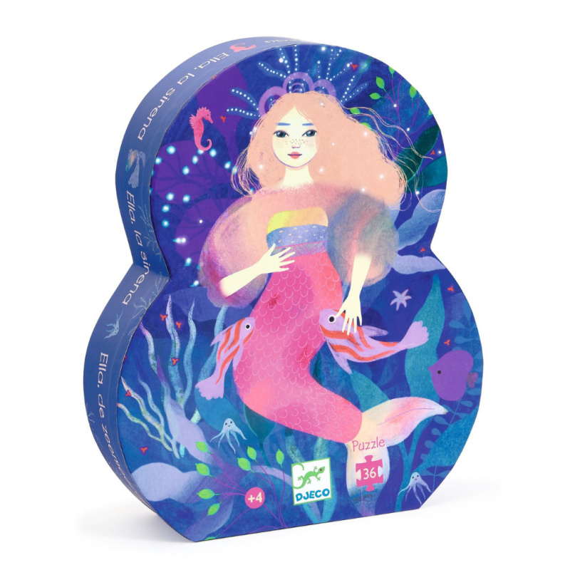 DJECO Puzzle Mořská víla Ella - 36 pcs