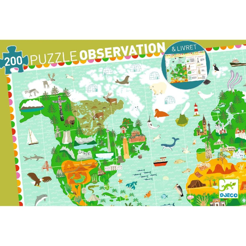 Puzzle DJECO Observation kolem světa