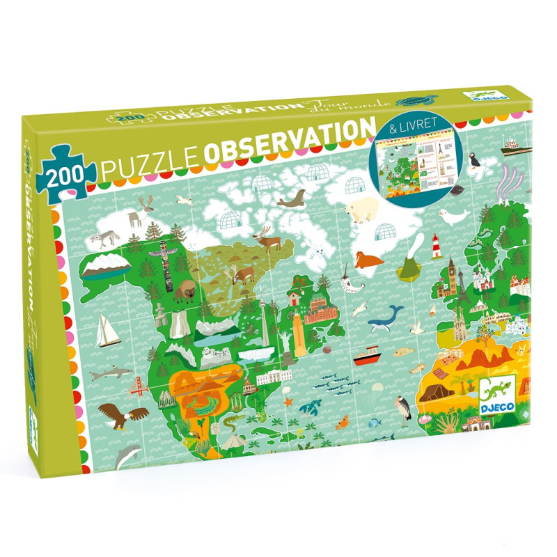 Puzzle DJECO Observation kolem světa