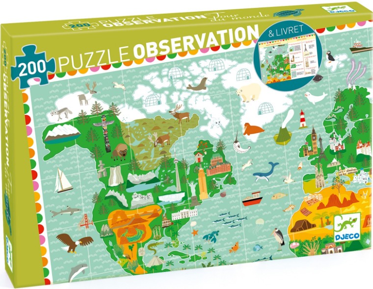 Puzzle DJECO Observation kolem světa