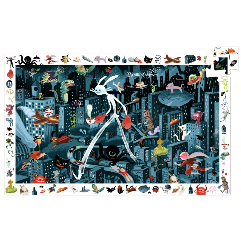 Observation puzzles : Night City - puzzle z kategorie Naučné puzzle