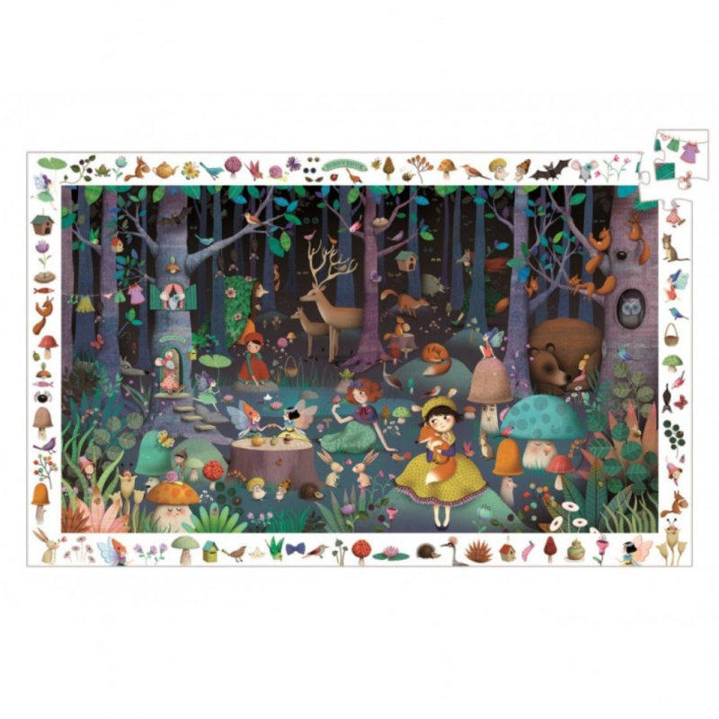 DJECO Pohádkový les Puzzle 100 dílků
