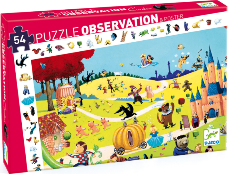 DJECO vyhledávací puzzle Pohádky