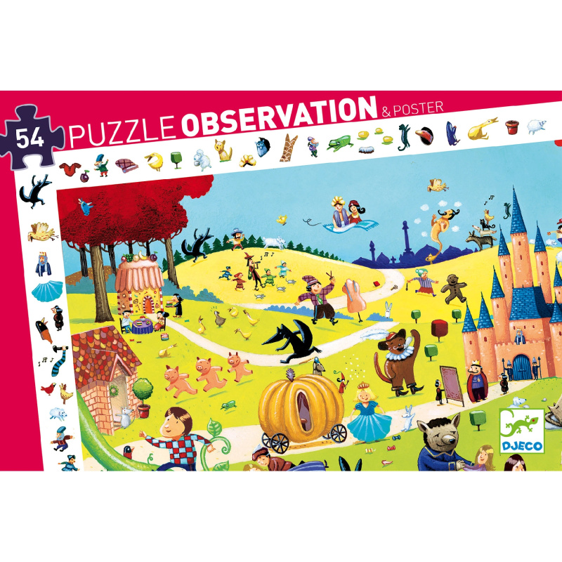 DJECO vyhledávací puzzle Pohádky