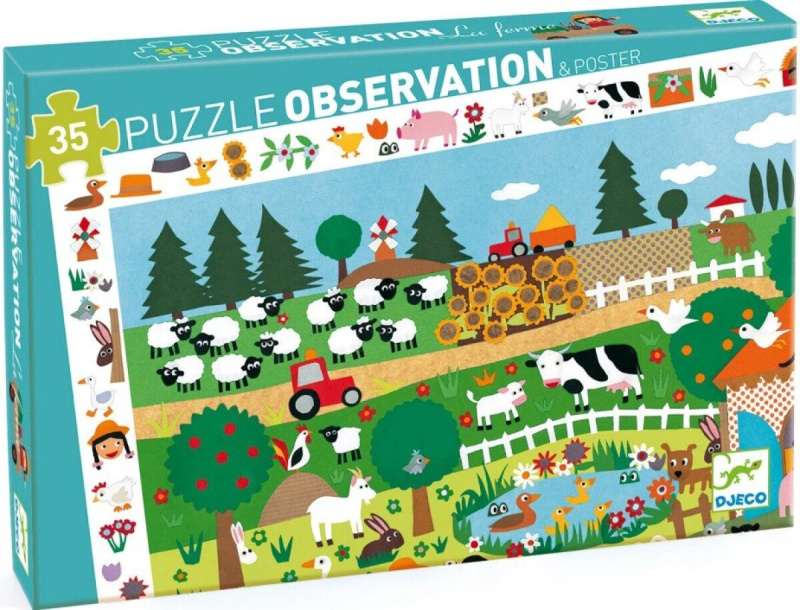 DJECO Puzzle Observation: Statek 35 dílků