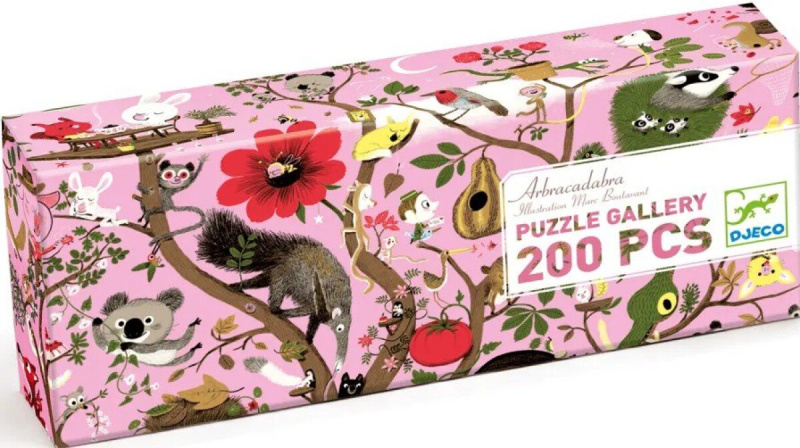 DJECO Panoramatické puzzle Abrakadabra 200 dílků