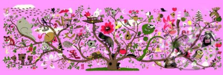 DJECO Panoramatické puzzle Abrakadabra 200 dílků