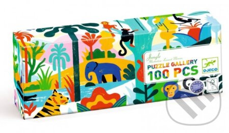 DJECO Panoramatické puzzle Džungle 100 dílků
