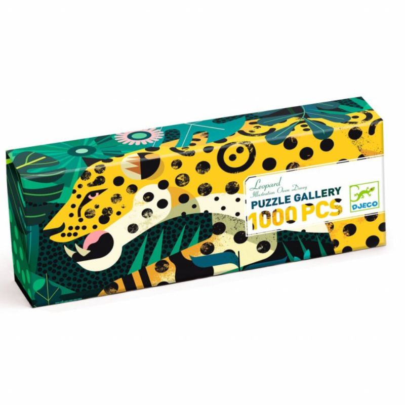 DJECO Panoramatické puzzle Leopard 1000 dílků