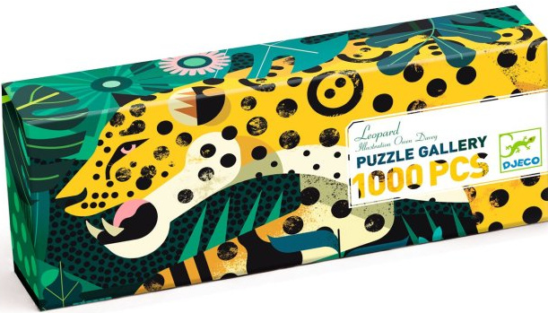 DJECO Panoramatické puzzle Leopard 1000 dílků