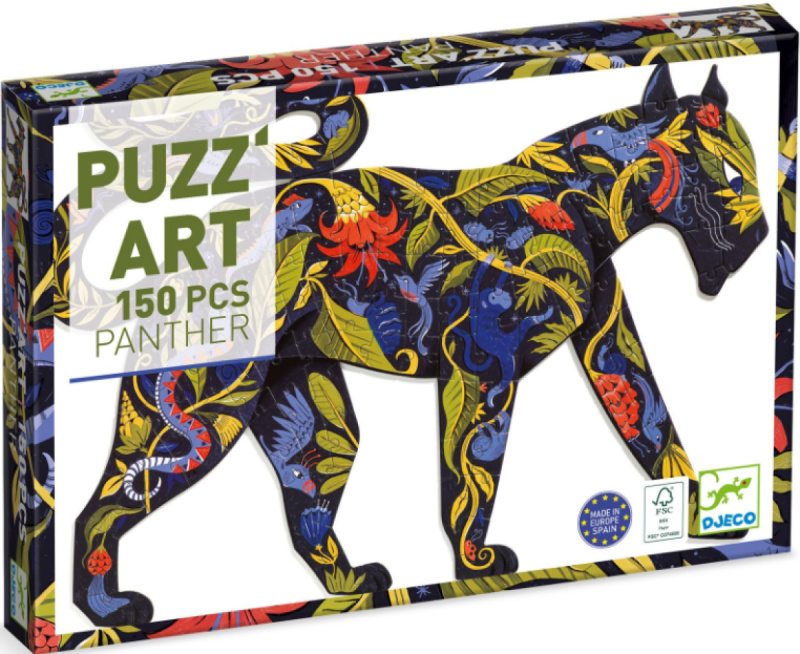 DJECO Obrysové puzzle Panter 150 dílků