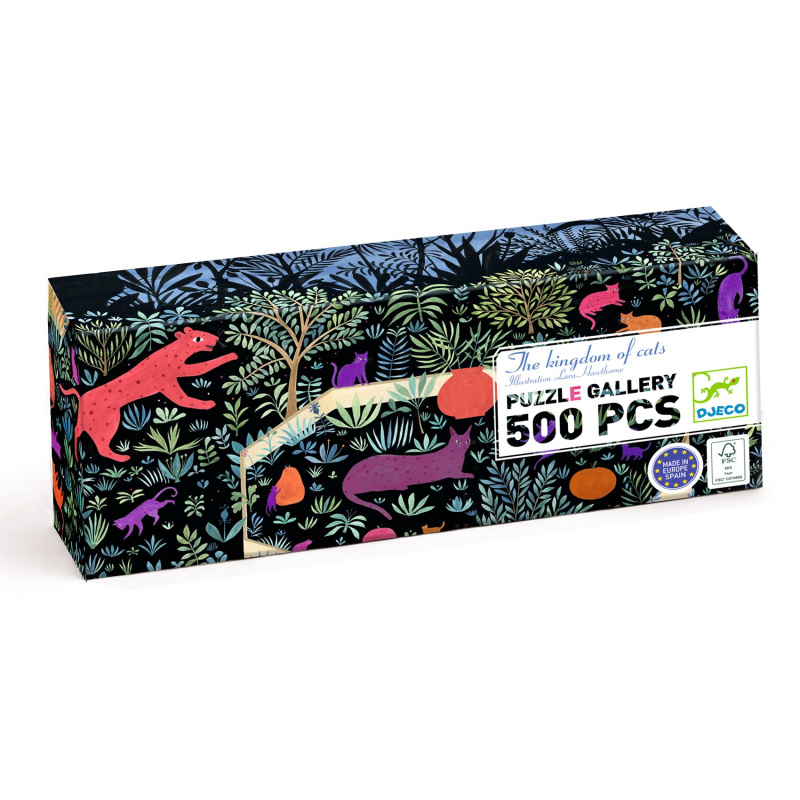 Djeco Puzzle Království koček 500 kusů