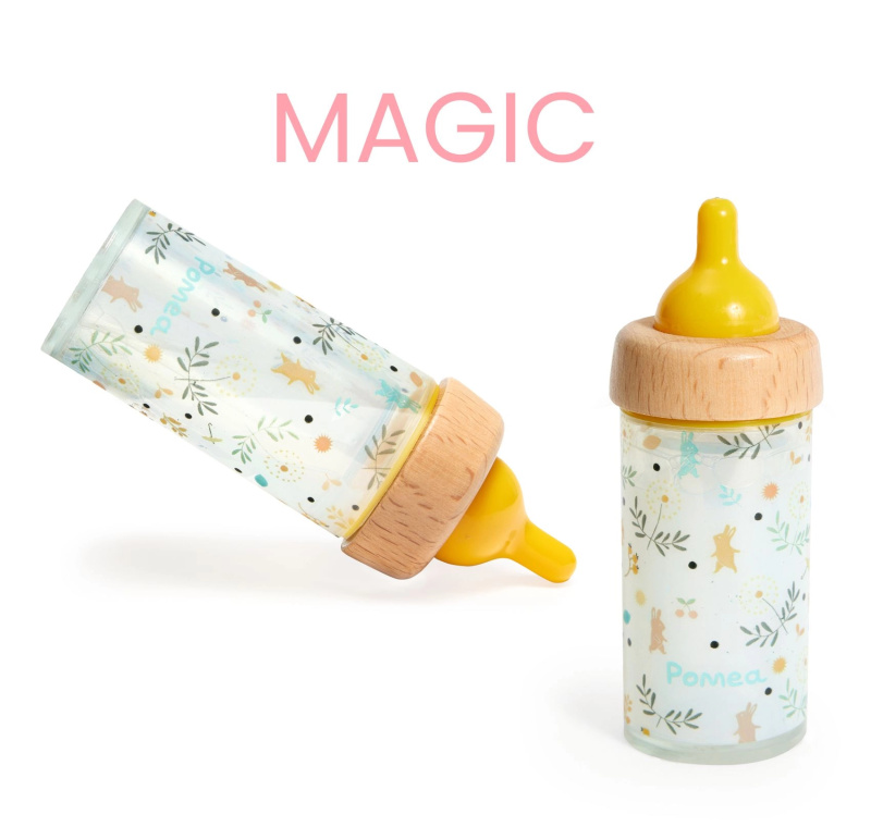 Magická krmící láhev pro panenky Pomea od Djeco