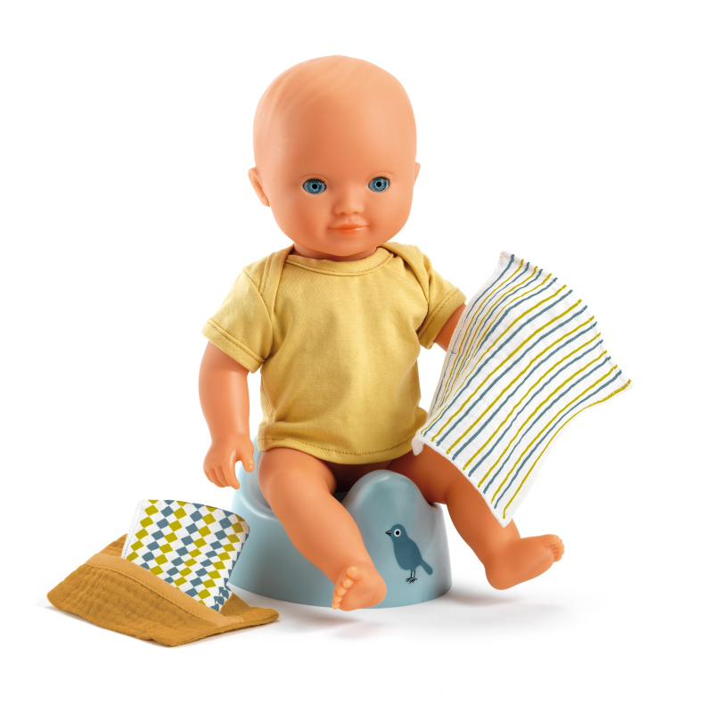 Nočník pro panenky DJECO Potty & Wipes