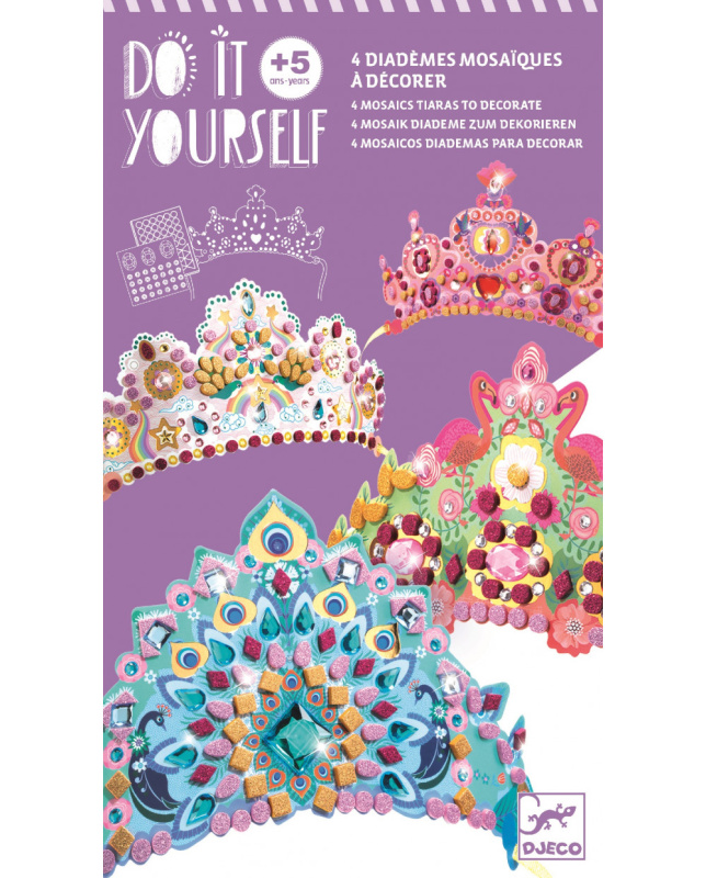 Kreativní sada Djeco DIY Třpytivé korunky pro princezny