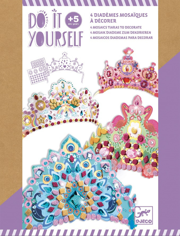 Kreativní sada Djeco DIY Třpytivé korunky pro princezny