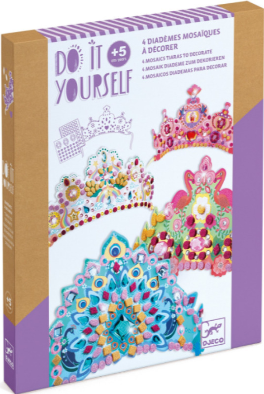 Kreativní sada Djeco DIY Třpytivé korunky pro princezny