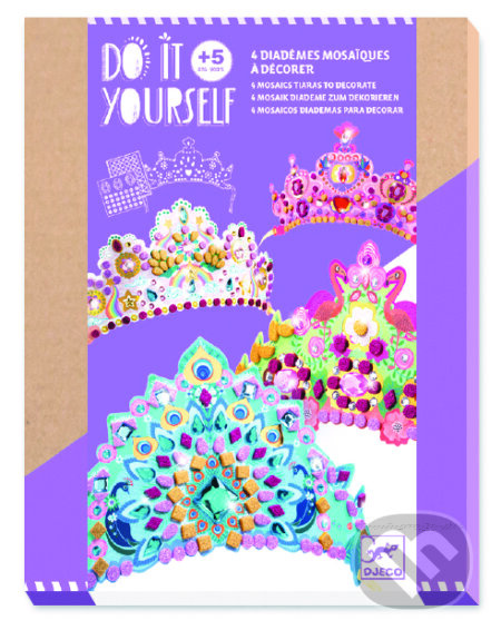 Kreativní sada Djeco DIY Třpytivé korunky pro princezny