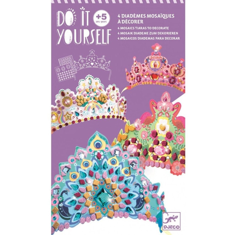 Kreativní sada Djeco DIY Třpytivé korunky pro princezny