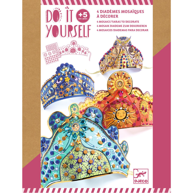 DJECO DIY Diamantové diadémy
