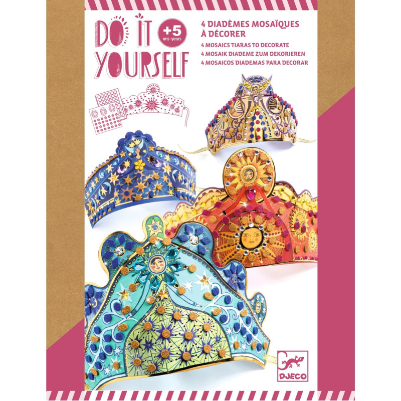 DJECO DIY Diamantové diadémy