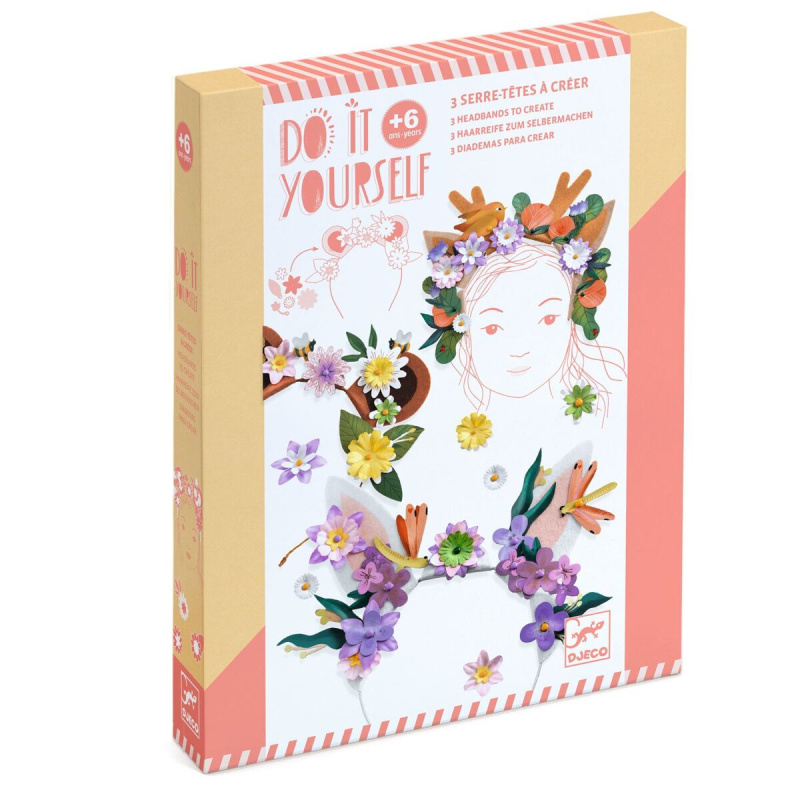 DJECO DIY  Výroba čelenek - Flower friends