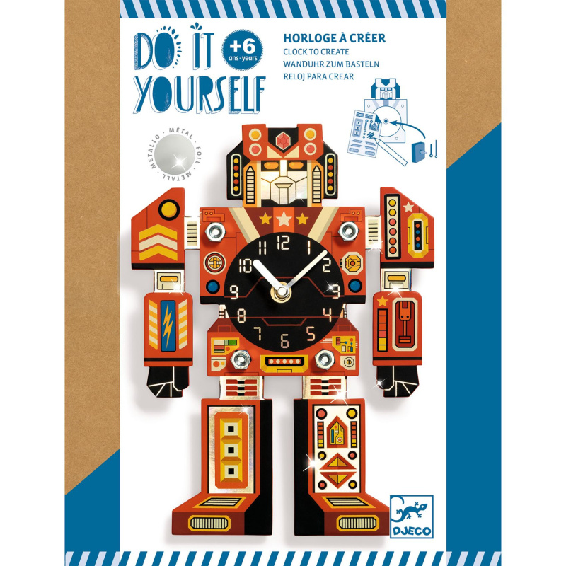 DIY Hodiny Robot DJECO