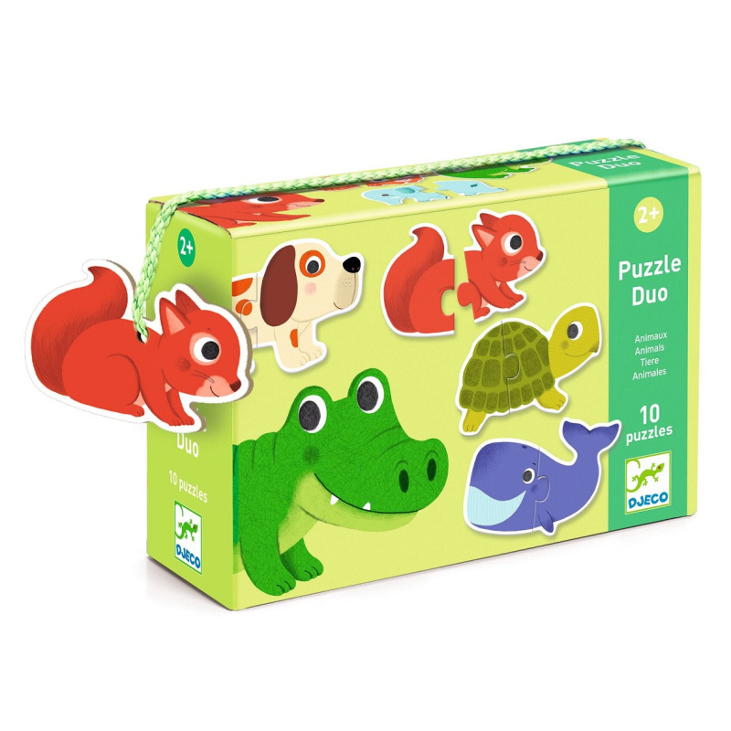 DJECO Puzzle Zvířátka 10x2 dílky