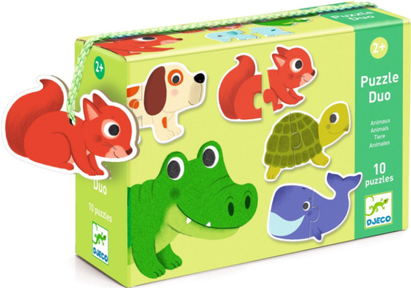 DJECO Puzzle Zvířátka 10x2 dílky