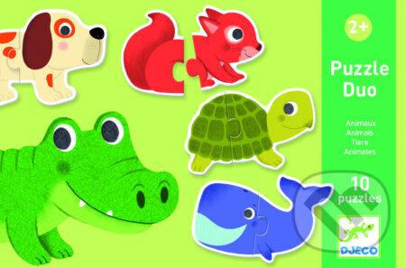 DJECO Puzzle Zvířátka 10x2 dílky