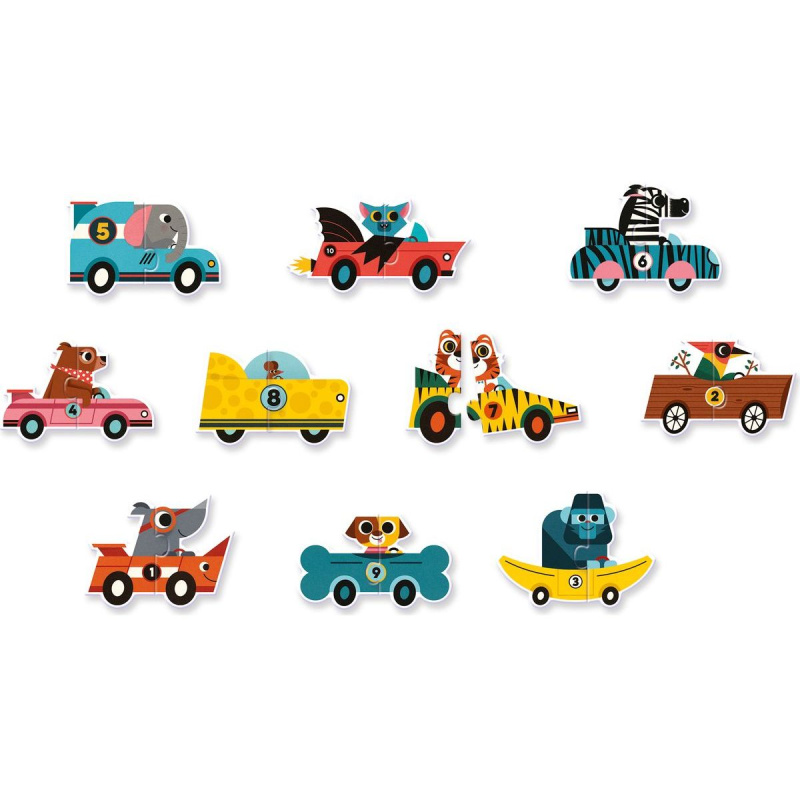 Puzzle Duo Závodní Auta