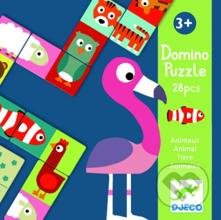 Djeco Oboustranné domino Zvířátka