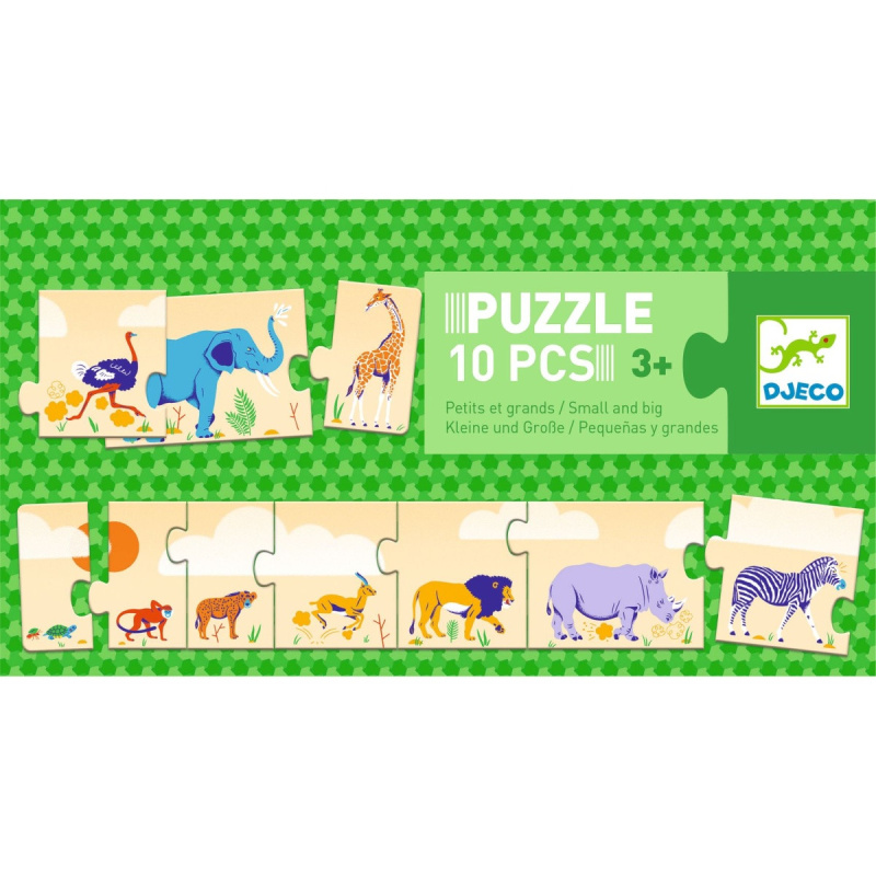 Dlouhé puzzle pro děti 10 dílků od DJECO