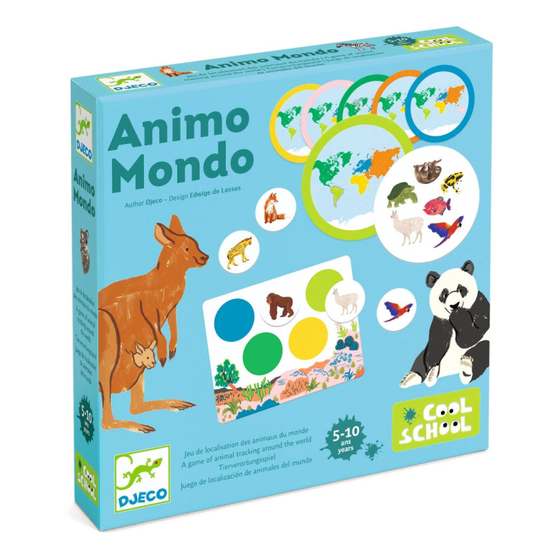 Zvieratá sveta (Animo Mondo): priraďovanie zvierat k svetadielom