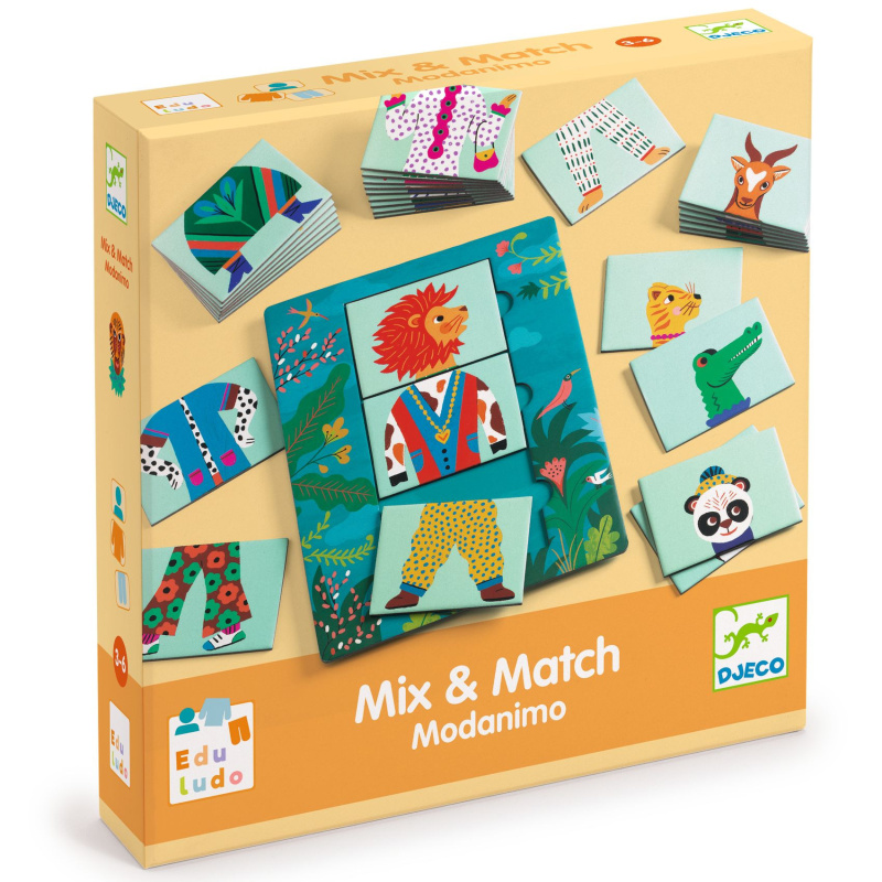 DJECO Stolní hra Mix & Match Modanimo