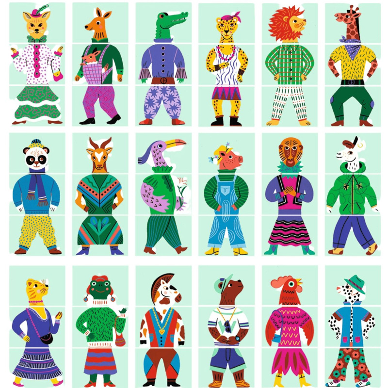 DJECO Stolní hra Mix & Match Modanimo