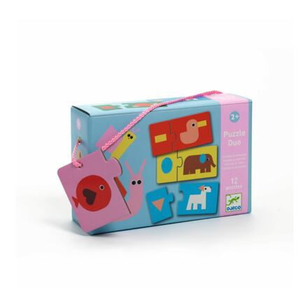 DJECO Duo Puzzle Tvary zvířátek
