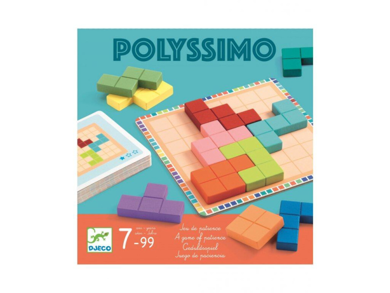 DJECO Dřevěný hlavolam Polyssimo