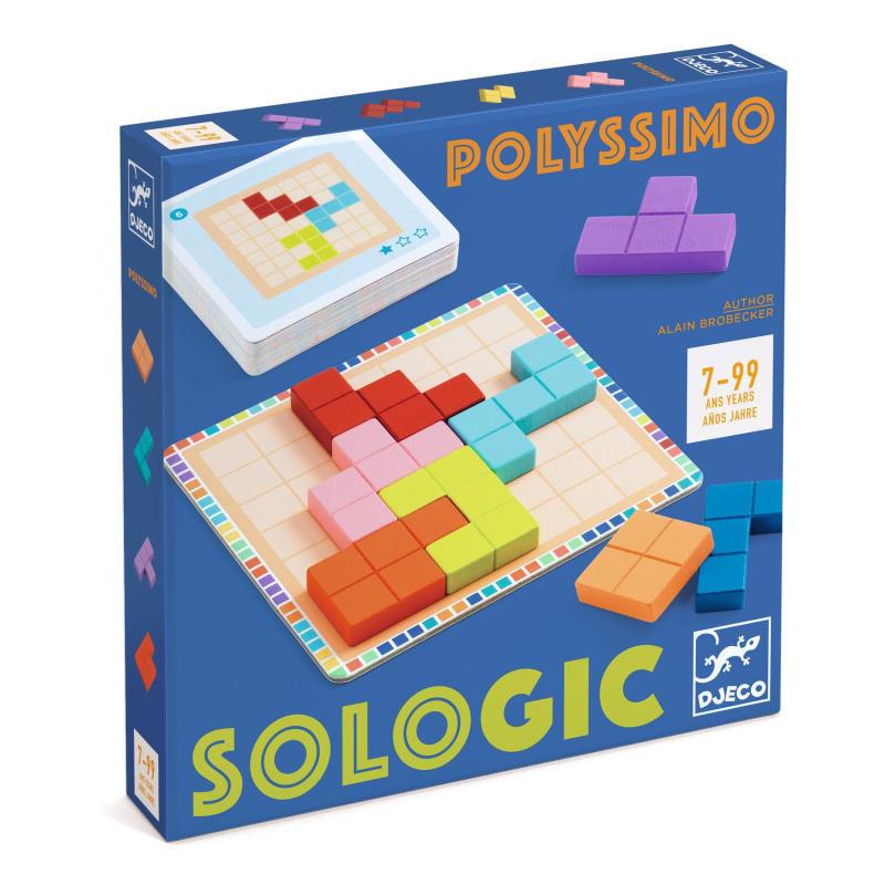 DJECO Dřevěný hlavolam Polyssimo