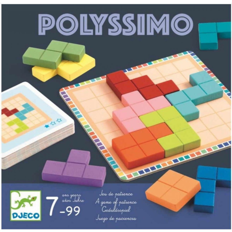 DJECO Dřevěný hlavolam Polyssimo