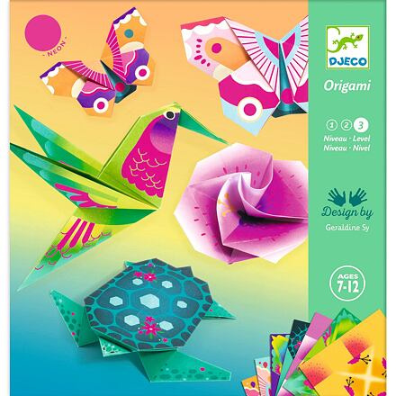 DJECO Origami neonové Tropy