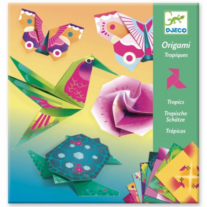 DJECO Origami neonové Tropy