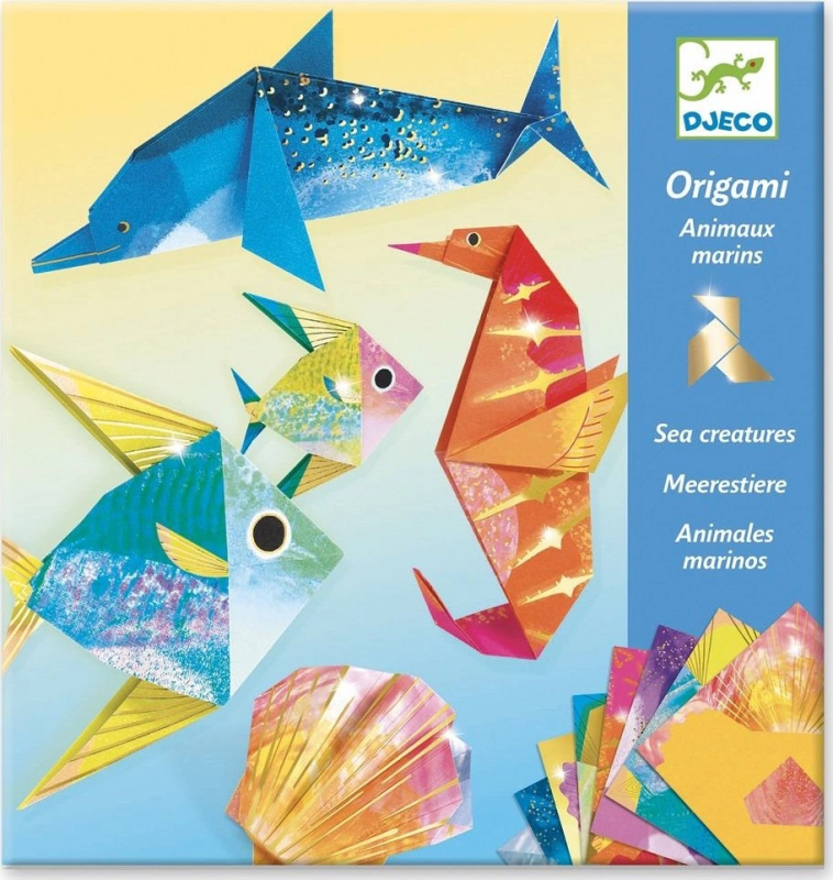 Origami metalické pod vodou