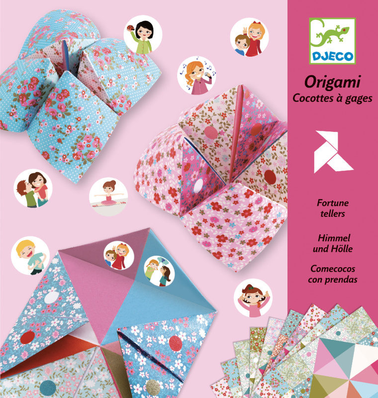 DJECO Origami Nebe, peklo, ráj (růžová)
