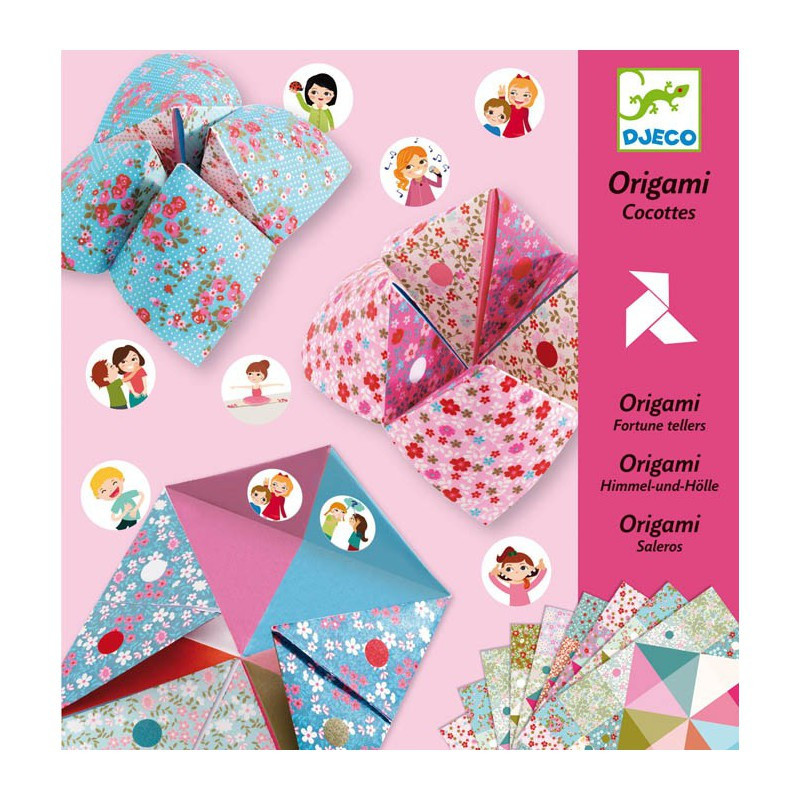 DJECO Origami Nebe, peklo, ráj (růžová)